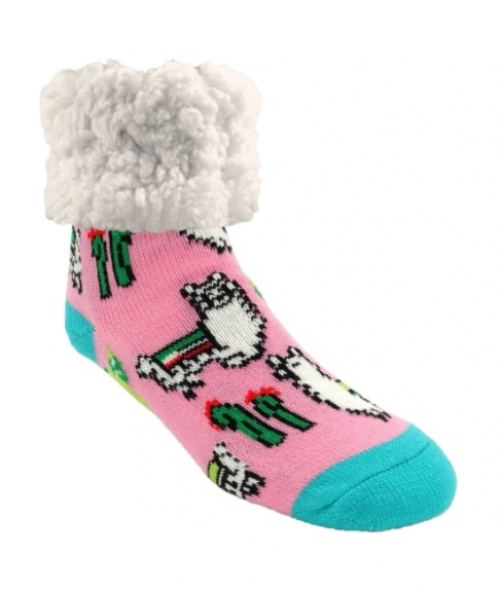 Llama Non-Skid Slipper Socks